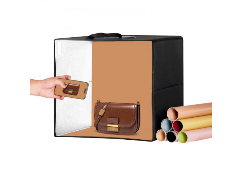 Picture of Vevor SYDXNJBH16ING11SXV9 16 x 16 in. 3000-5600K 6 Double-Sided Color Backdrops Photo Studio Light Box