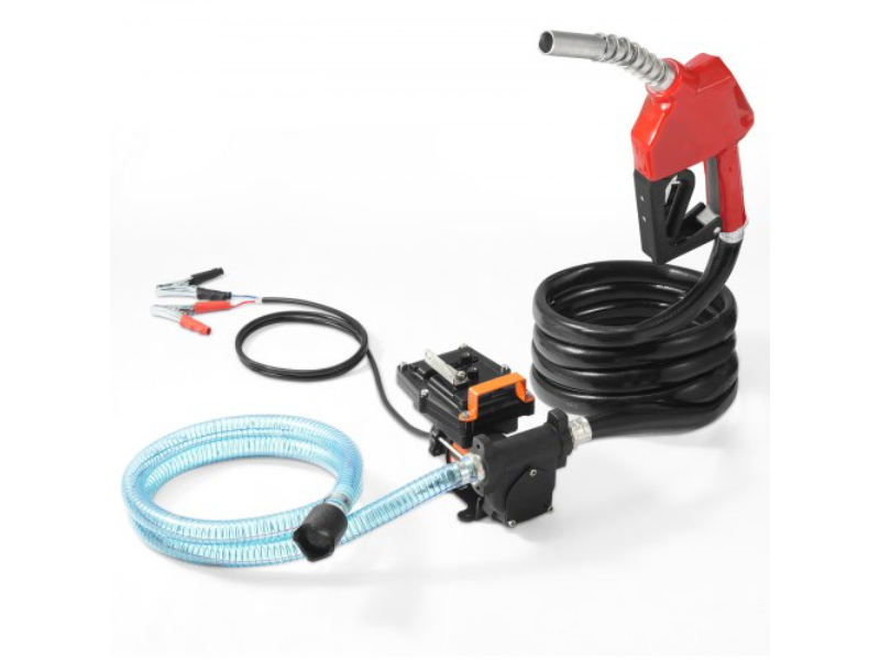 FBBMG15GPM14E8RUQV9 Fuel Transfer Pump with Auto Nozzle - 12V, 15 GPM, 0.25 HP Diesel Pump