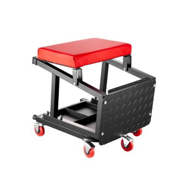 Picture of VEVOR DGNADDJLGDBK29XUQV0 300 lbs Mechanic Rolling Work Load Seat & Step Stool with Wheels