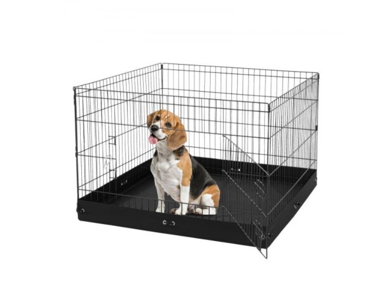 Picture of Vevor XSYDCWWLXTSDZ4HU3V0 36 in. 4 Panels Foldable Metal Dog Exercise Pen with Bottom Pad