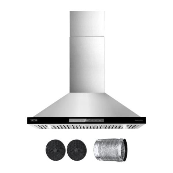 Picture of Vevor DXSCYYJ36INCIAAJBV1 36 in. Wall Mount Range Hood - 800 CFM - Ceiling Vent - Gesture & Touch Control