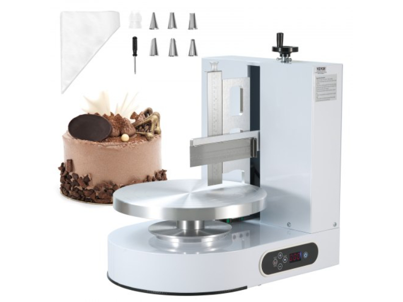 Picture of Vevor DGNYMMJ412INZ7R1SV1 Cake Decorating Spreading Machine for 4-14 in. Cake, White