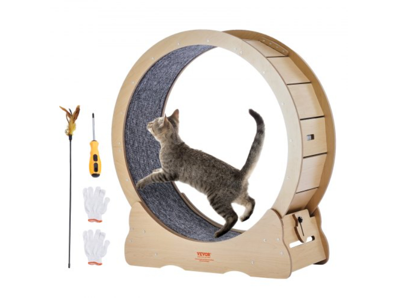 Picture of Vevor MZMPBJYMSMDBCOLWSV0 35.8 in. Cat Exercise Treadmill Wheel for Indoor Cats - Large