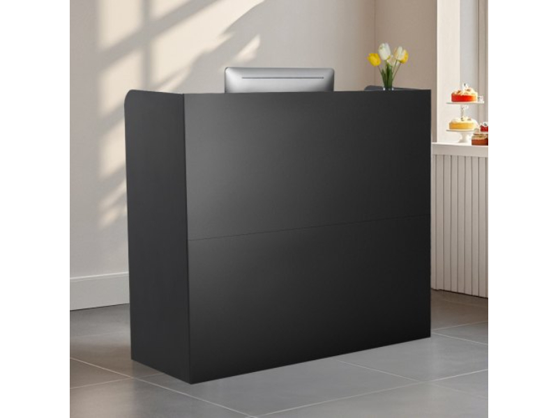Picture of Vevor YBQTJX3CDCCJ3IW3IV0 47.24 in. Reception Desk Rectangular Front Counter Table&#44; Black