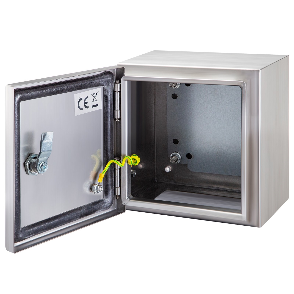 Picture of Vevor DQX304BXG16168001V0 16 x 16 x 8 in. 4X Electrical NEMA Stainless Steel Enclosure with Mounting Plate
