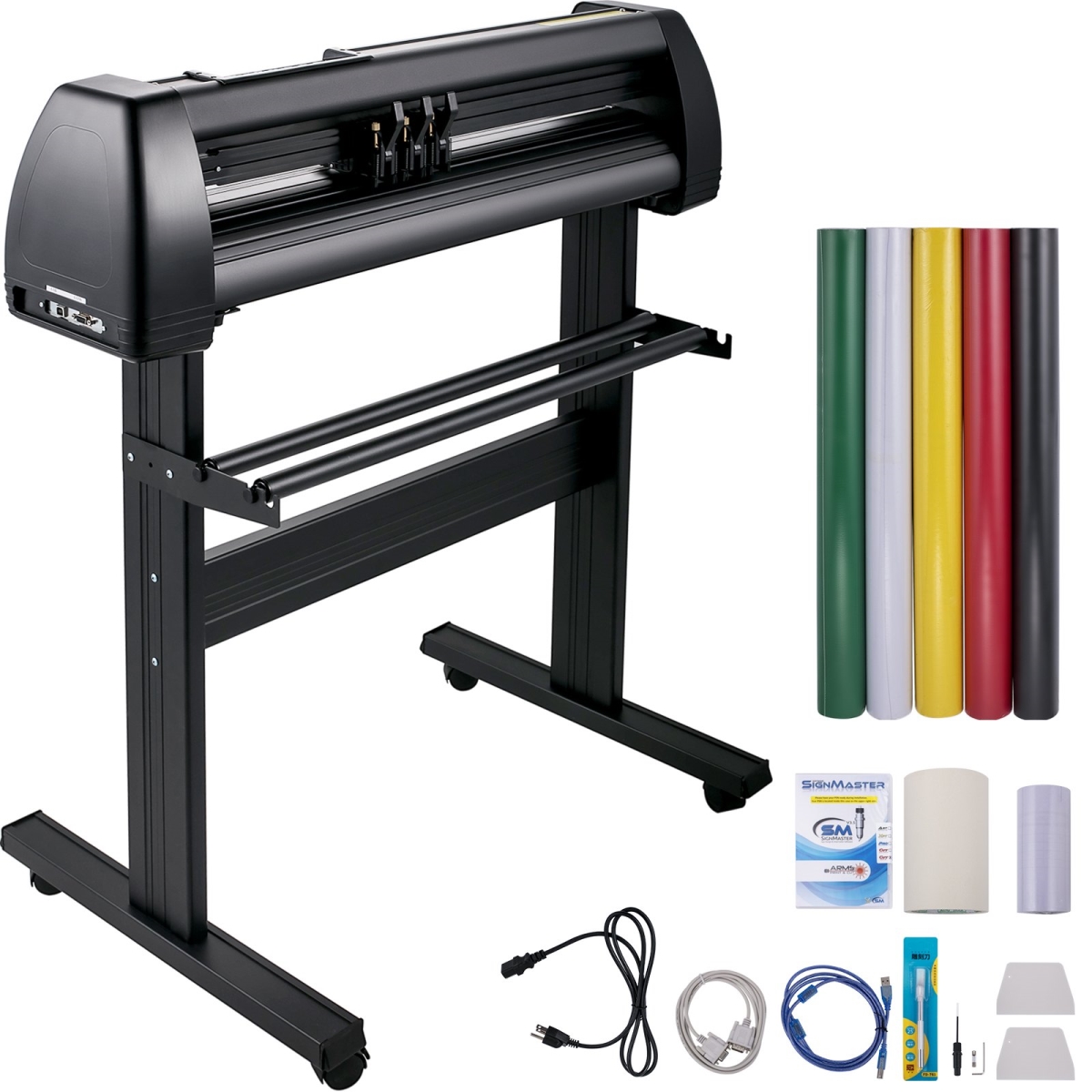KZJR720MM110V7JU1V1 Vinyl Cutter Machine, 28 in. Vinyl Plotter, LCD Display Plotter Cutter