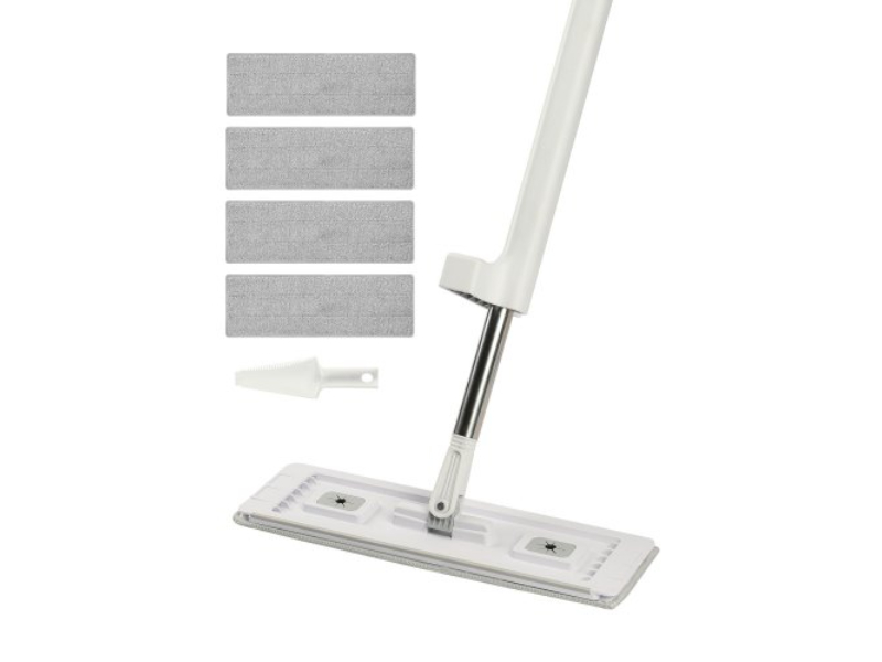 PBTBBHDTTTZBD3X1GV0 Self Wringing Flat Microfiber Floor Cleaner with 4 Reusable & Washable Pads