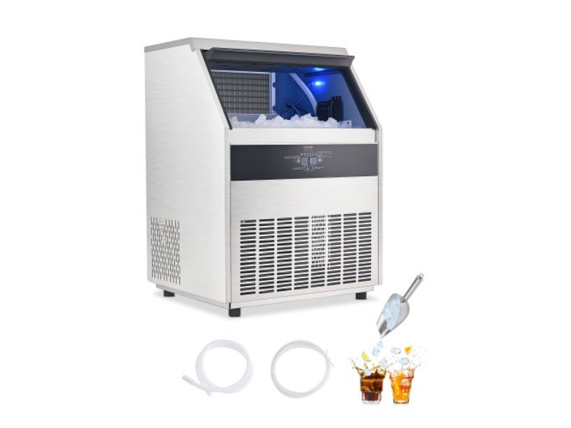 Picture of Vevor SYYTSFBZBJX89IF63001V1 Commercial Ice Maker Freestanding Cabinet Machine - 440 lbs per 24 Hours 160 Ice Cubes