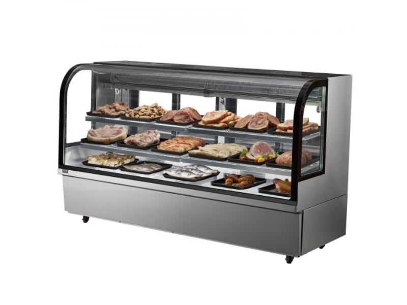 Picture of Vevor SSZSJLDHX32CG1V9UV1 32 cu. ft. 901 Liter 4-Tier Refrigerated Bakery Display Fridge Case