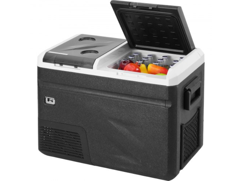Picture of Vevor GLCZBXX36LSMHIW4ZV1 Portable Car Refrigerator Freezer with Ice Making Function - 38 qt. Dual Zone