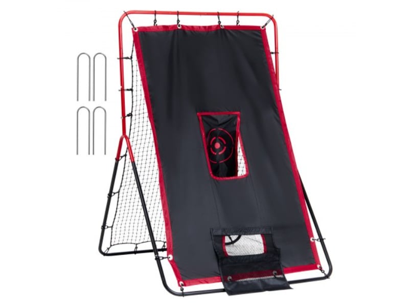 Picture of Vevor BQHDWDYXWEHY2V8G3V0 3.5 x 4.5 ft. Baseball & Softball Rebounder Net 2-in-1 Switch Hitter Pitch