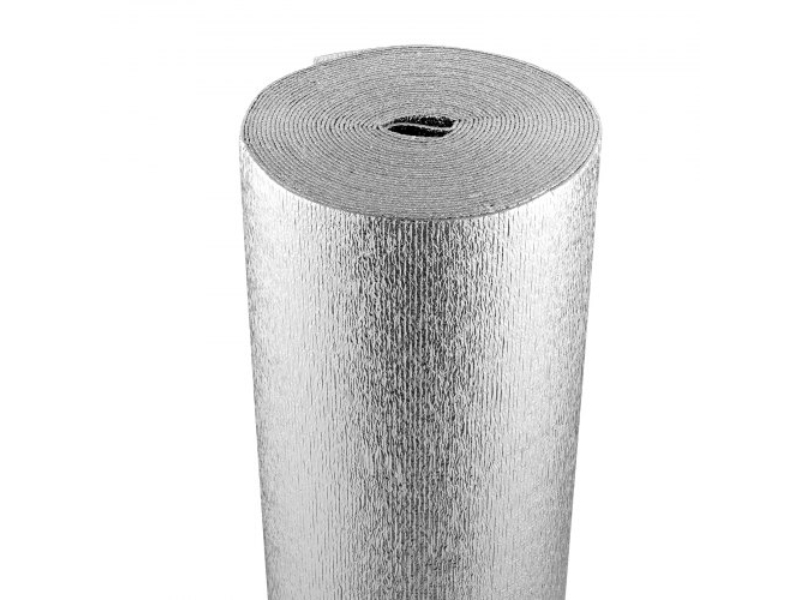 LBPEFPMXRFSFIMUHAV0 600 x 48 x 0.125 in. Double Reflective Insulation Roll Foam Core Radiant Barrier - Silver