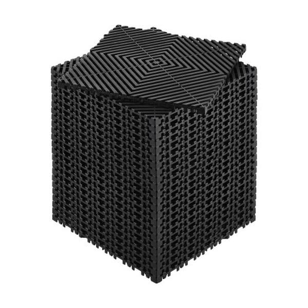 CKPSD12X12INM0OD3V0 12 x 12 in. Interlocking Drainage Mat, Black