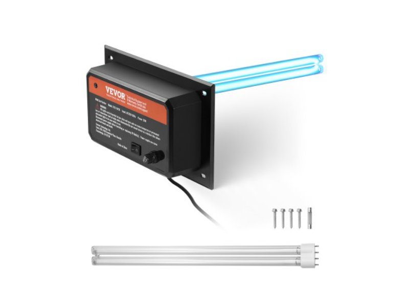 Picture of Vevor UVCGKGDJHQ13IF30WV1 16 in. 36W HVAC Whole House UV Light In Duct Air Purifier for AC Systems - Black