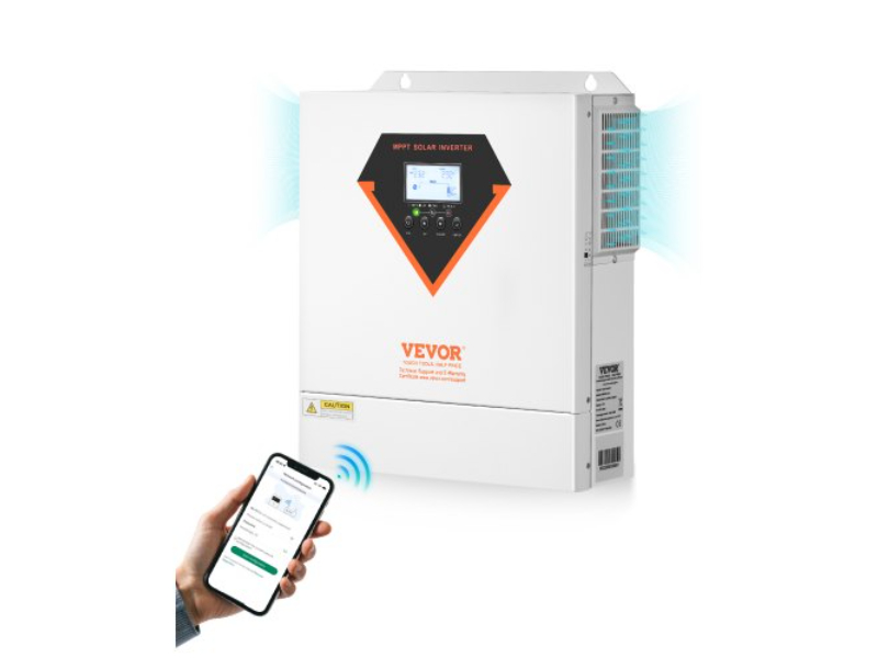 Picture of Vevor LWGPNKYTJ230DIY24V7 Hybrid Solar Inverter Charger - 3500W 220 & 230V with Built-in 100A MPPT Controller
