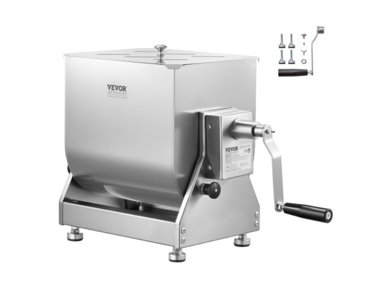 Picture of Vevor SYRLJBJKQXK3S0JB1001V0 60 Liter Manual Tilt Tank Mixing Max 60 lbs for Meat Sausage Mixer Machine