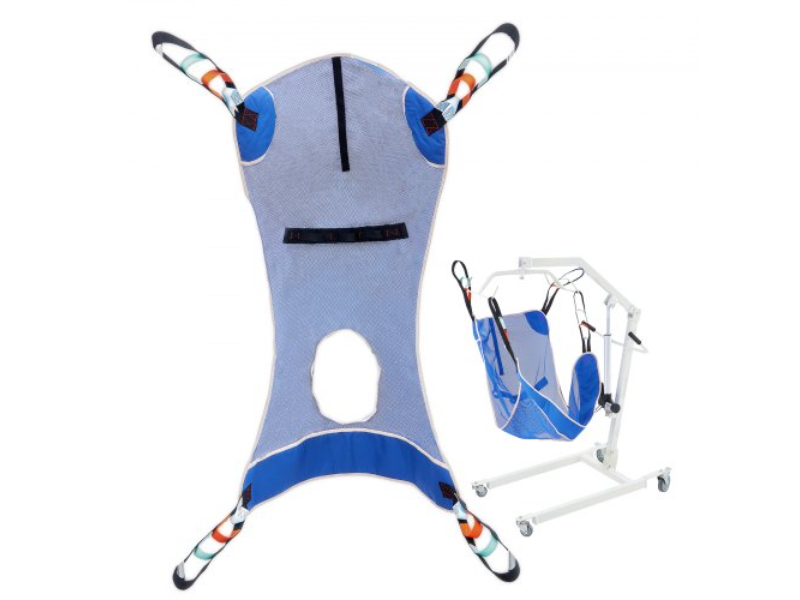 Picture of Vevor QSYWDDDMTKKDMY4DHV0 Full Body Patient Lift Sling with Commode Opening Medical Aid - Medium