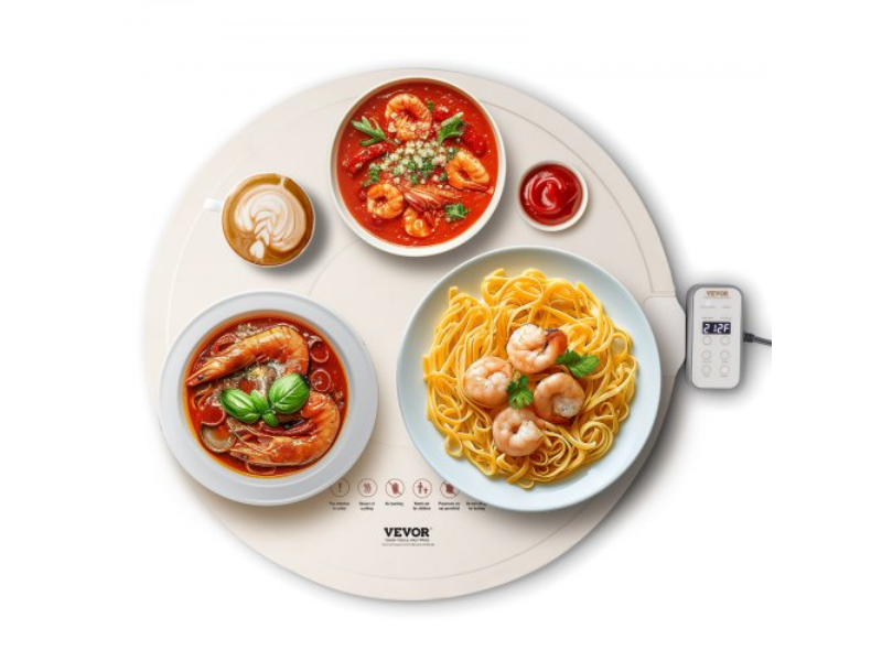 Picture of Vevor DZKJRGBZN6005IIMBV1 Electric Tray Roll Able Food Warming Mat with Temperature Control for Buffet - Beige