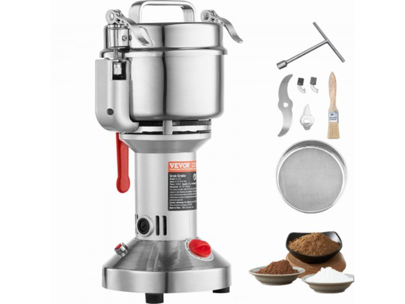 Picture of Vevor DDDPSGWYMJ505541YV1 550 g Commercial Spice Grinder Electric Grain Mill with High Speed