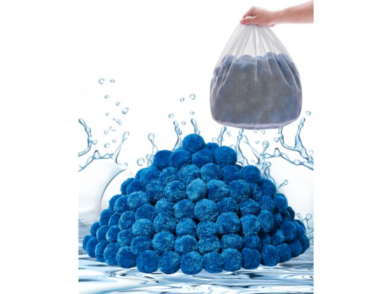 SLBGLQLS4LBSZKI05V0 4 lbs Pool Filter Balls for Sand Filter Pump Swimming Pool - Reusable, Blue