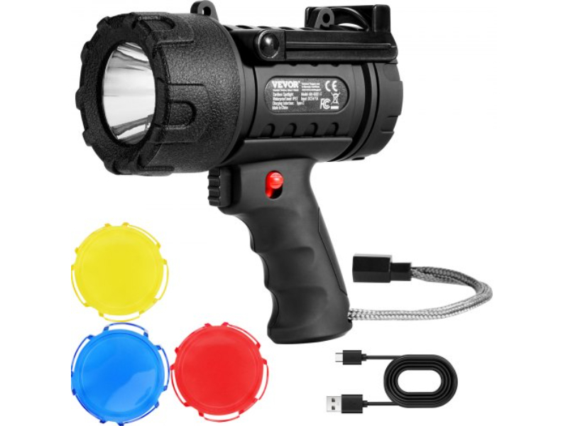 Picture of Vevor DGYWSJGDXDTKA7G1TV9 200&#44; 000 Lumen USB Super Bright Rechargeable Spotlight