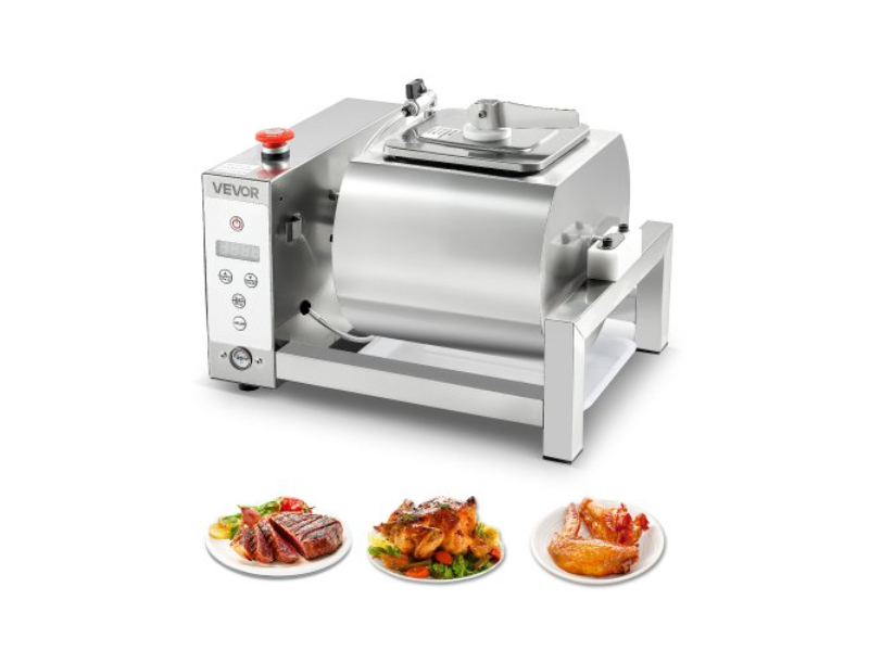 Picture of Vevor ARJ10LTM0000Y1AIKV1 10 Liter Vacuum Meat Tumbler Marinate Machine for Chicken Steak Fish&#44; Stainless Steel