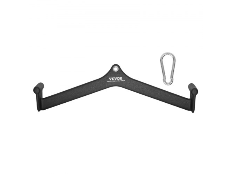 JSPJVXXLGJJKGIW4XV0 LAT Pulldown Bar Triceps Handle Attachment V-Bar Cable Machine for Home Gym, Black