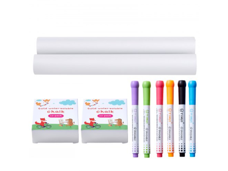 Picture of Vevor MZKETHJPJBBH0DQ35V0 Easel Accessory Set Chalk&#44; Markers & Paper Rolls for Standing Easel - 32 Piece