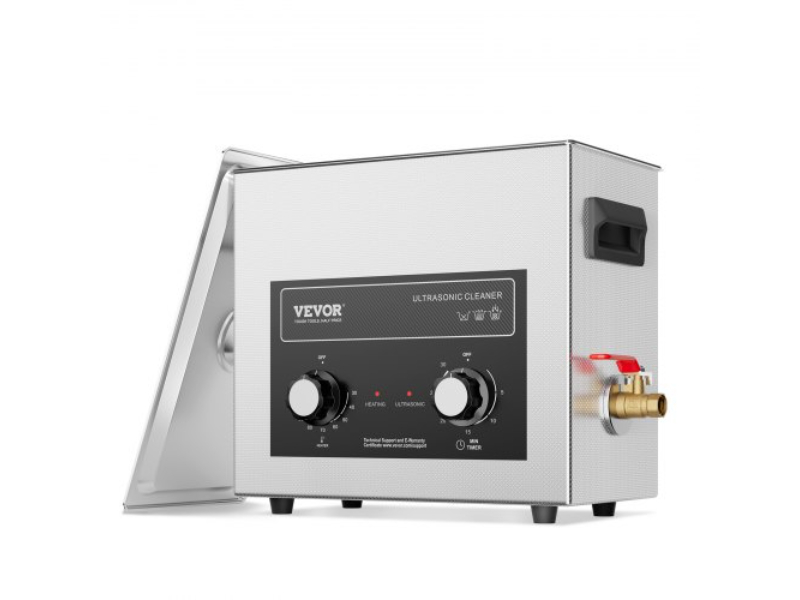 Picture of Vevor XNKZCSBQXJ6LXGH6VV1 180W 6L Ultrasonic Cleaner with Heater Timer & Basket Cavitation Machine
