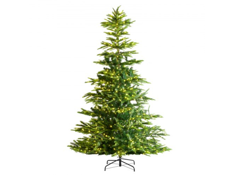 Picture of Vevor RZSDSQBSDSDSCOD37V1 7.5 ft. Prelit Artificial Christmas Tree with 700 White LEDs - 1319 Tips - Green