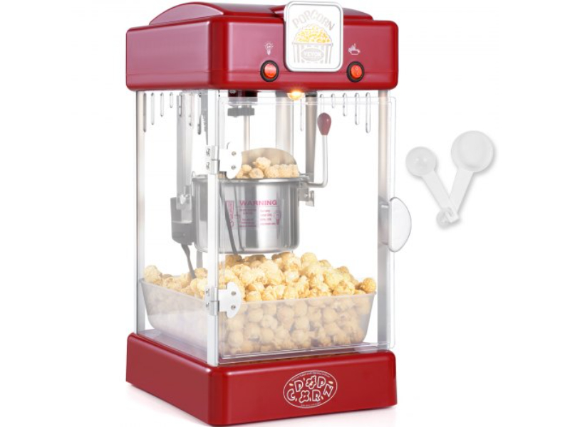 Picture of Vevor TSBMHJHS25OZ32RWAV1 2.5 oz 300W Tabletop Popcorn Popper Machine&#44; Red