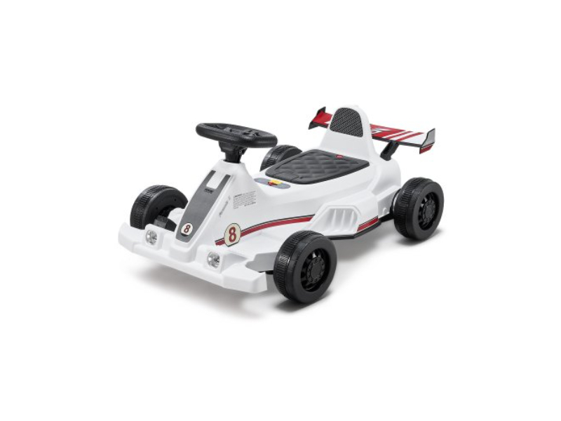 ETTBCDDK6V55U95WCV1 Electric 6V Drift Go Cart for Kids Ages 2 Plus - Strong Motor, White