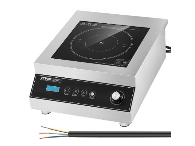 Picture of Vevor SYDGLKTMSDCL6360NV7 5000W Portable Commercial Induction Countertop Burner - 16 Temp Levels