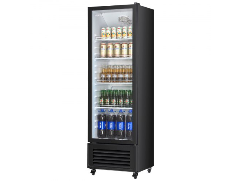 Picture of Vevor DMBLMBXBDDX1KKE8VV1 11.47 cu. ft. Commercial Merchandiser Refrigerator Glass Door Beverage Fridge - Black