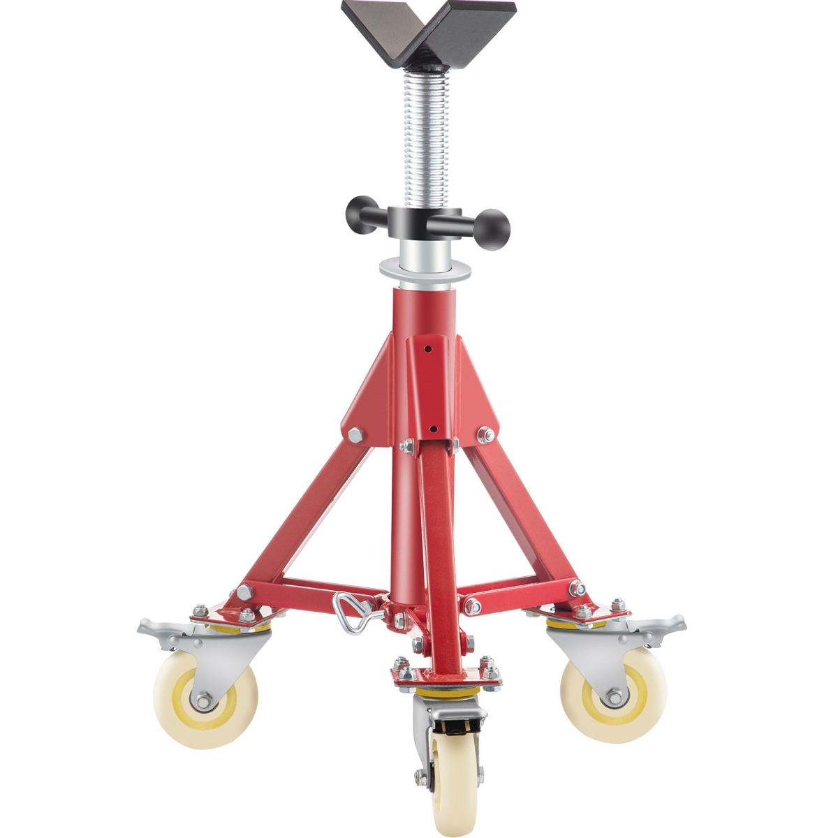 Pipe Jack Stand, V Head Pipe Stand Adjustable - 20-37 in.