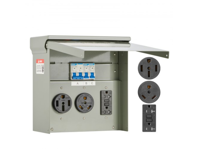 LSDYMB3050A2EXL5AV6 20, 30 & 50A Temporary Power RV Electrical Panel Outlet Box