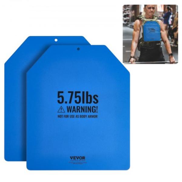 Picture of VEVOR BXGBPBSP575LAIMTJV0 3.75 lbs Weight Vest Plates for Strength Training Running Workout Plates&#44; Matte Blue - 2 Piece