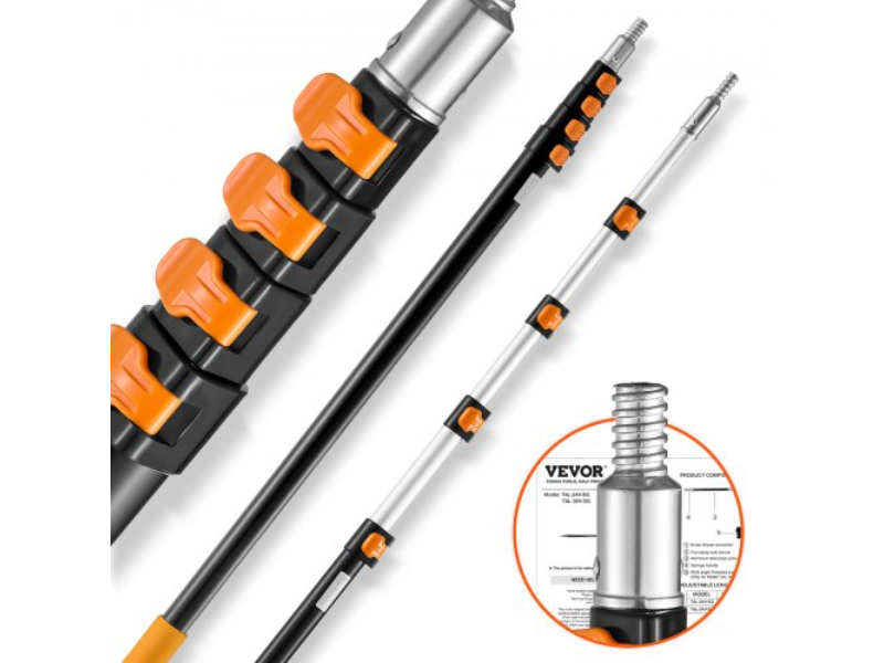 Picture of Vevor 624YCGTYZGJSJ2D0SV0 6-24 ft. Telescoping Extension Pole Multi-Purpose for Painting & Dusting