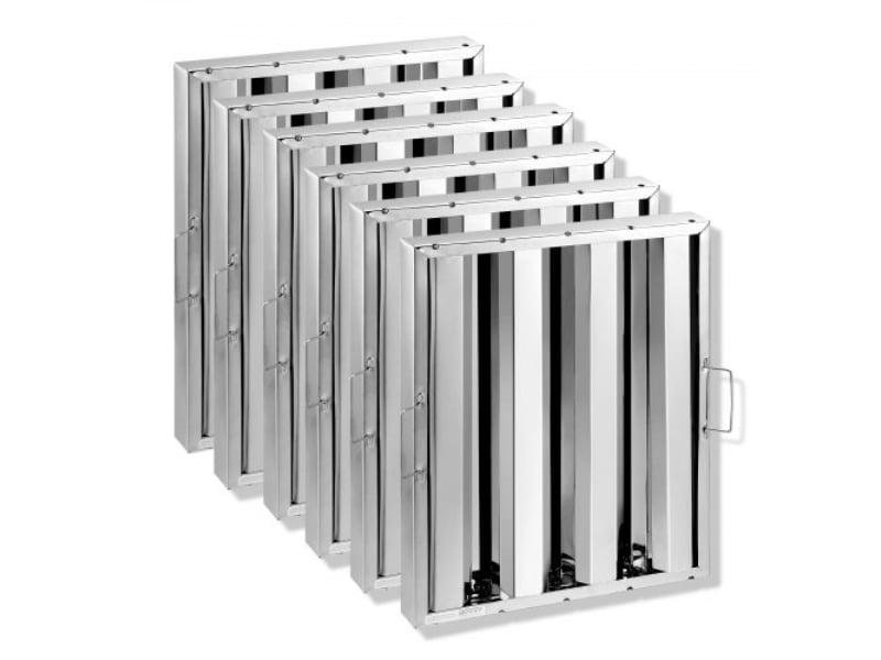 Picture of Vevor SYYYZLYQ1620LROVJV0 15.5 x 19.5 in. Commercial Filter Range Hood Baffle - Stainless Steel