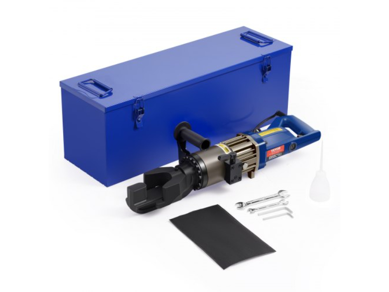 Picture of Vevor STSDDGJWQJ20YZTK6V1 1500W Electric Hydraulic Rebar Bender - Up To 0.75 in. - Black & Blue