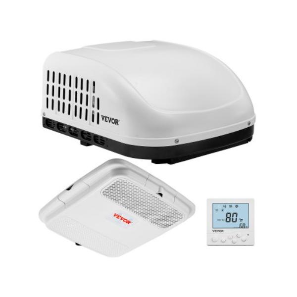 FCZYKDBZXDL1X99NDV6 RV Air Conditioner - 13500 BTU Non-Ducted Rooftop AC Unit 65 dB Quiet Campers