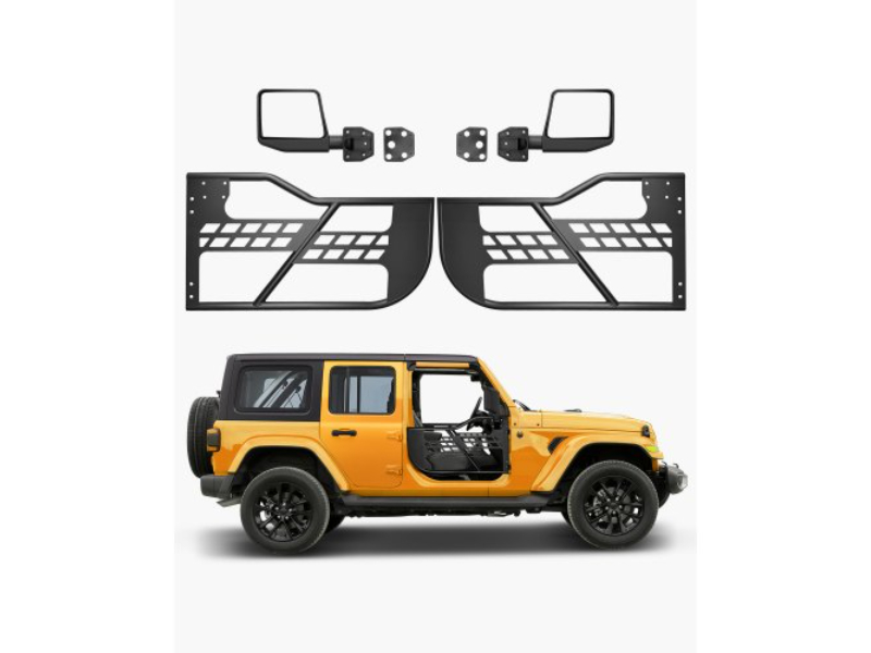 2-Door Jeep Tube Doors Jeep Tubular Door for 2018-2024 Jeep Wrangler JL
