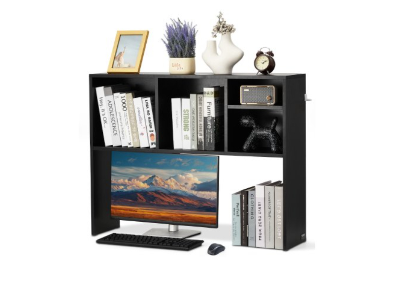 ZMSJDNZSJMB1COJ3XV0 1 Tier Desktop Storage Organizer for Office & Home, Black