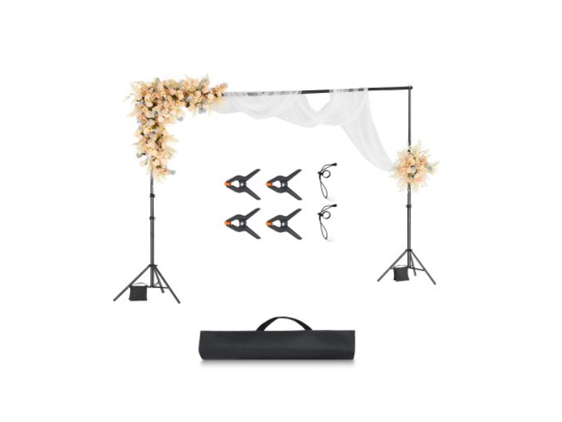 Picture of Vevor BJJ2KLJ1010FDZ6BMV0 10 x 10 ft. Backdrop Background Stand Kit for Party & Photo Studio