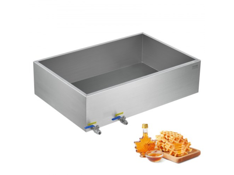 Picture of Vevor WLCZFQ35JLBDC6ZC1V0 Maple Syrup Evaporator Pan 304 Stainless Steel with 2 Valves Home for Outdoor