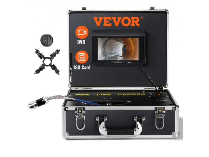 Picture of Vevor LXKXSGDNKJ7YZAMUWV1 165 ft. Pipe Inspection Sewer & Drain Camera with 7 in. Screen