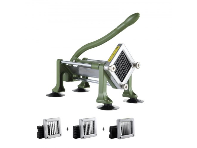 Picture of Vevor SYWSQSTJYJ12FI5HIV0 French Fry Cutter Stainless Steel Potato Vegetable Slicer Chopper - 3 Blades