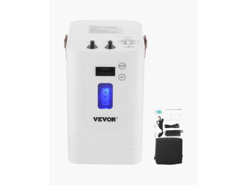 Picture of Vevor WLKQQXRJSX2410O4SV1 Hydrogen Inhalation Machine 99.99 Percent High Purity HO-Separated 450 ml Per Min - 3-Port