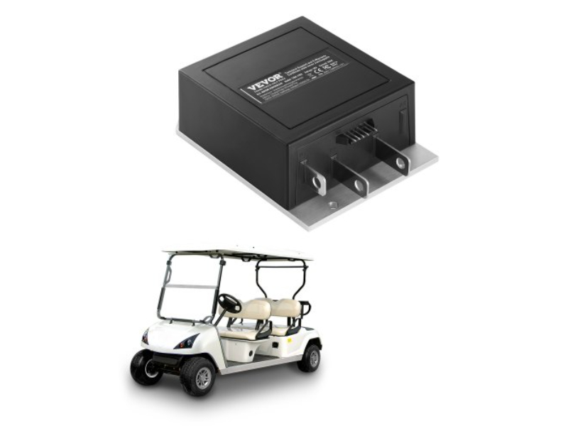 Picture of Vevor QCSDKZQXH120AQ4UEV9 36V 350A Golf Cart Speed Motor Controller for EZGO 1206-4301 Models - Black