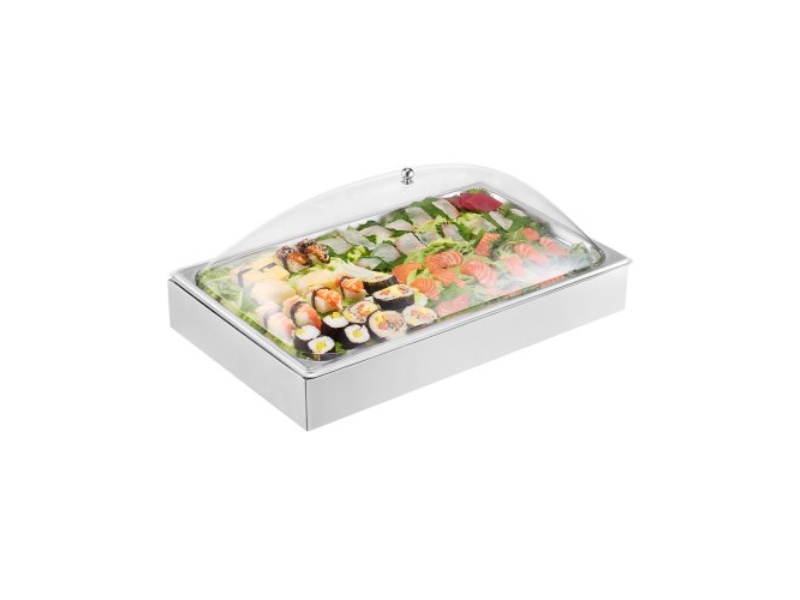 Picture of Vevor LZDWFWQBXG1GCXLLBV0 Countertop Food Serving Display Container Condiment Dispenser Tray with Lid